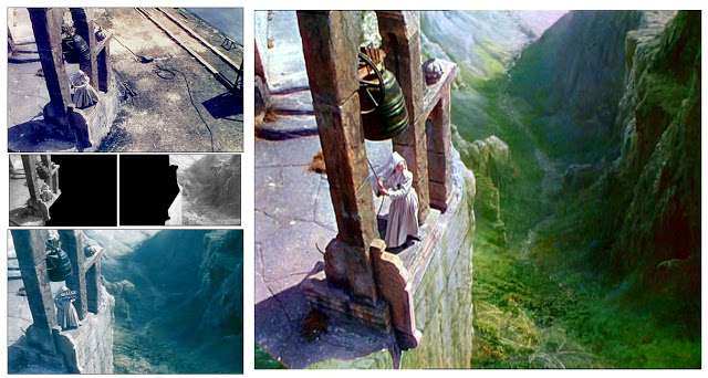 black narcissus matte painting